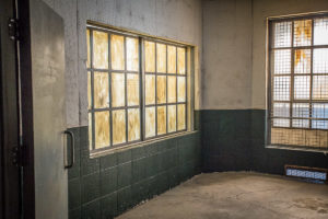 gritty prison room for filming